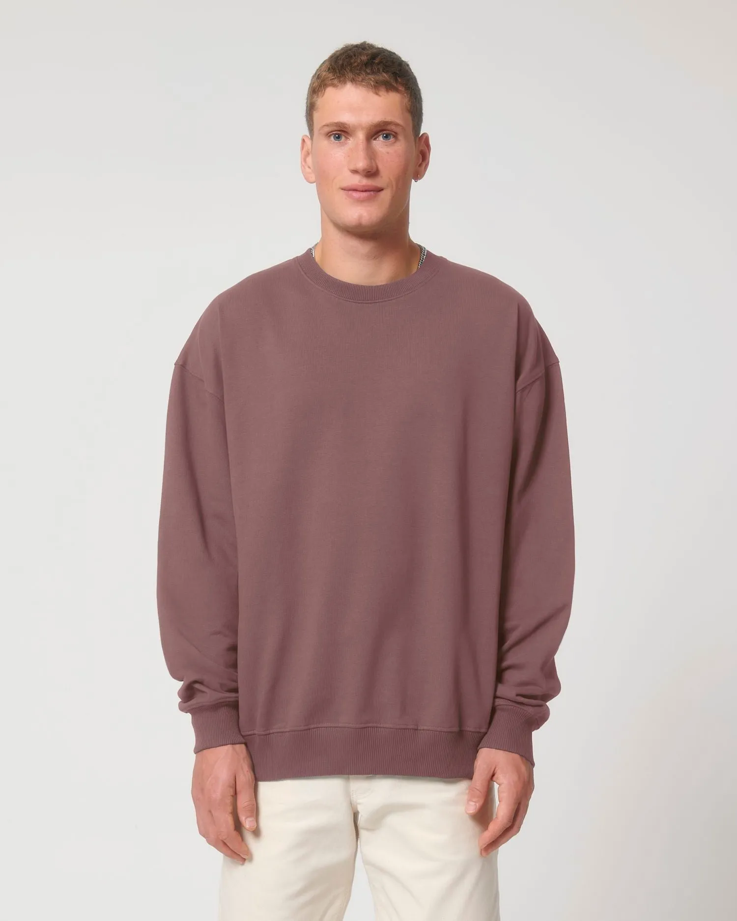 Unisex Organic Boxy Dry-Feel Sweatshirt - 400 g/m² | Ledger Dry Crewnecks STSU798