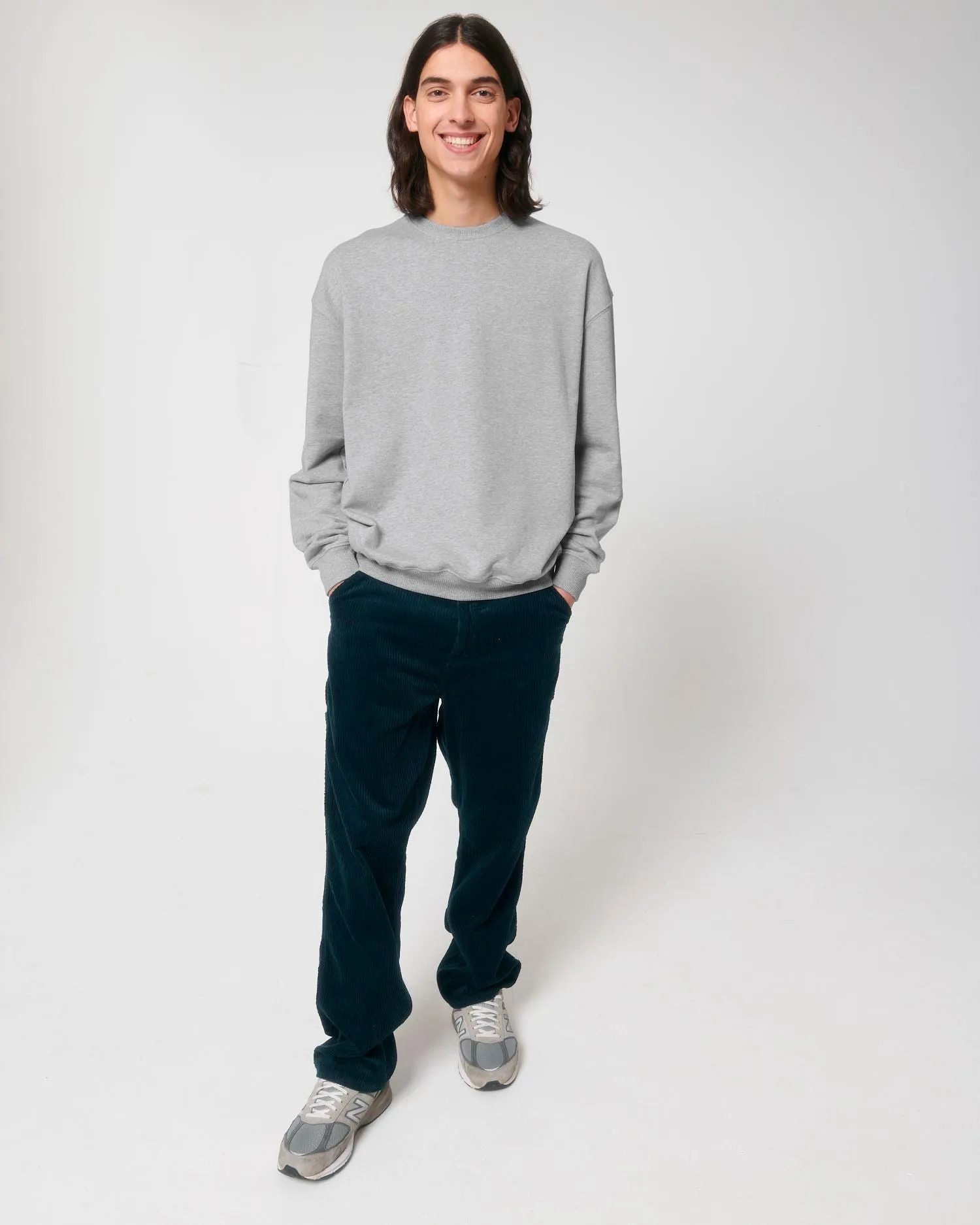 Unisex Organic Boxy Dry-Feel Sweatshirt - 400 g/m² | Ledger Dry Crewnecks STSU798