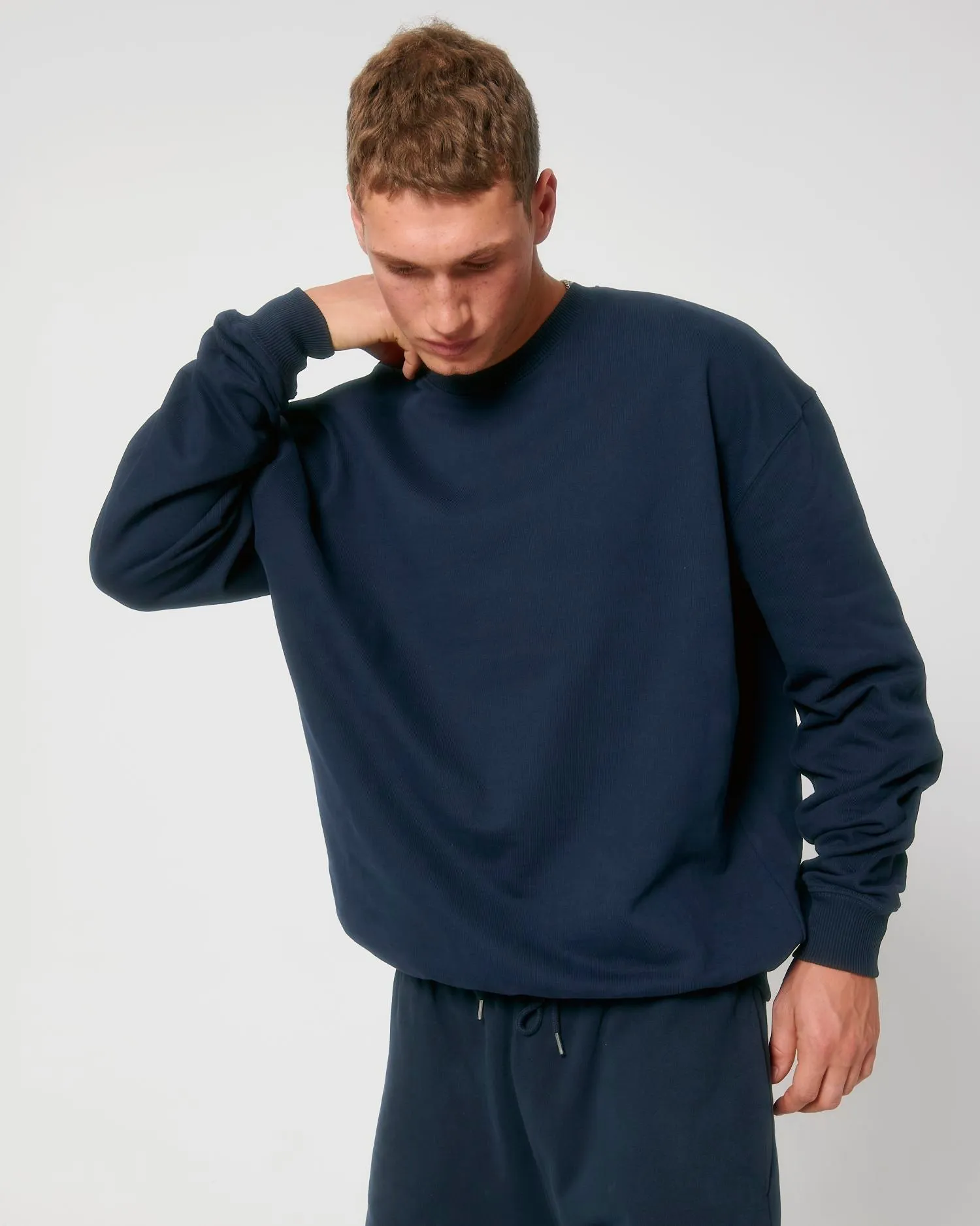 Unisex Organic Boxy Dry-Feel Sweatshirt - 400 g/m² | Ledger Dry Crewnecks STSU798