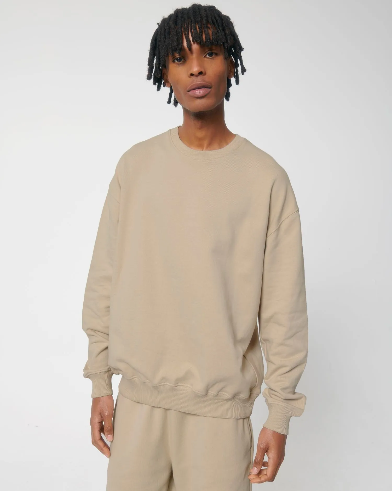 Unisex Organic Boxy Dry-Feel Sweatshirt - 400 g/m² | Ledger Dry Crewnecks STSU798