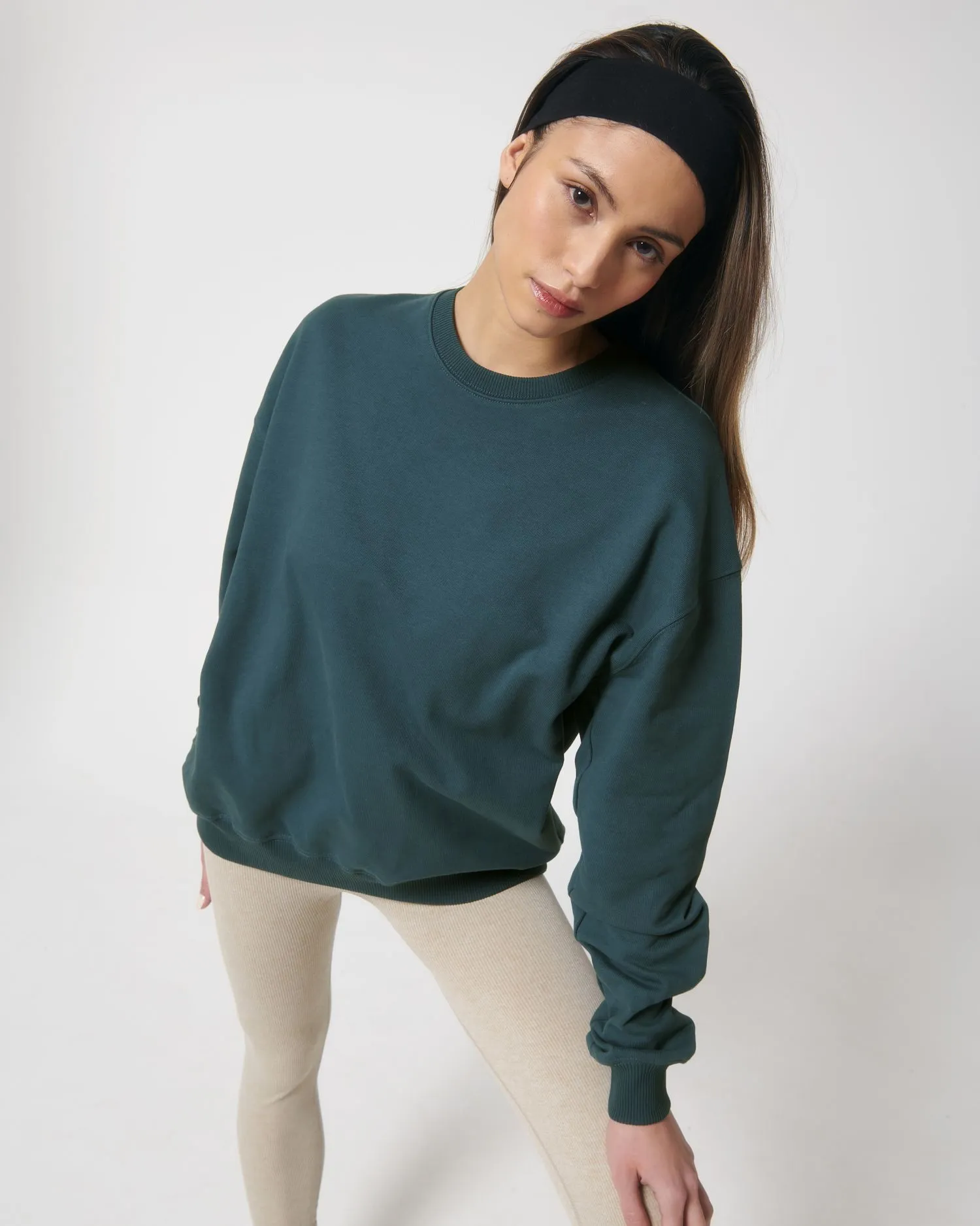 Unisex Organic Boxy Dry-Feel Sweatshirt - 400 g/m² | Ledger Dry Crewnecks STSU798