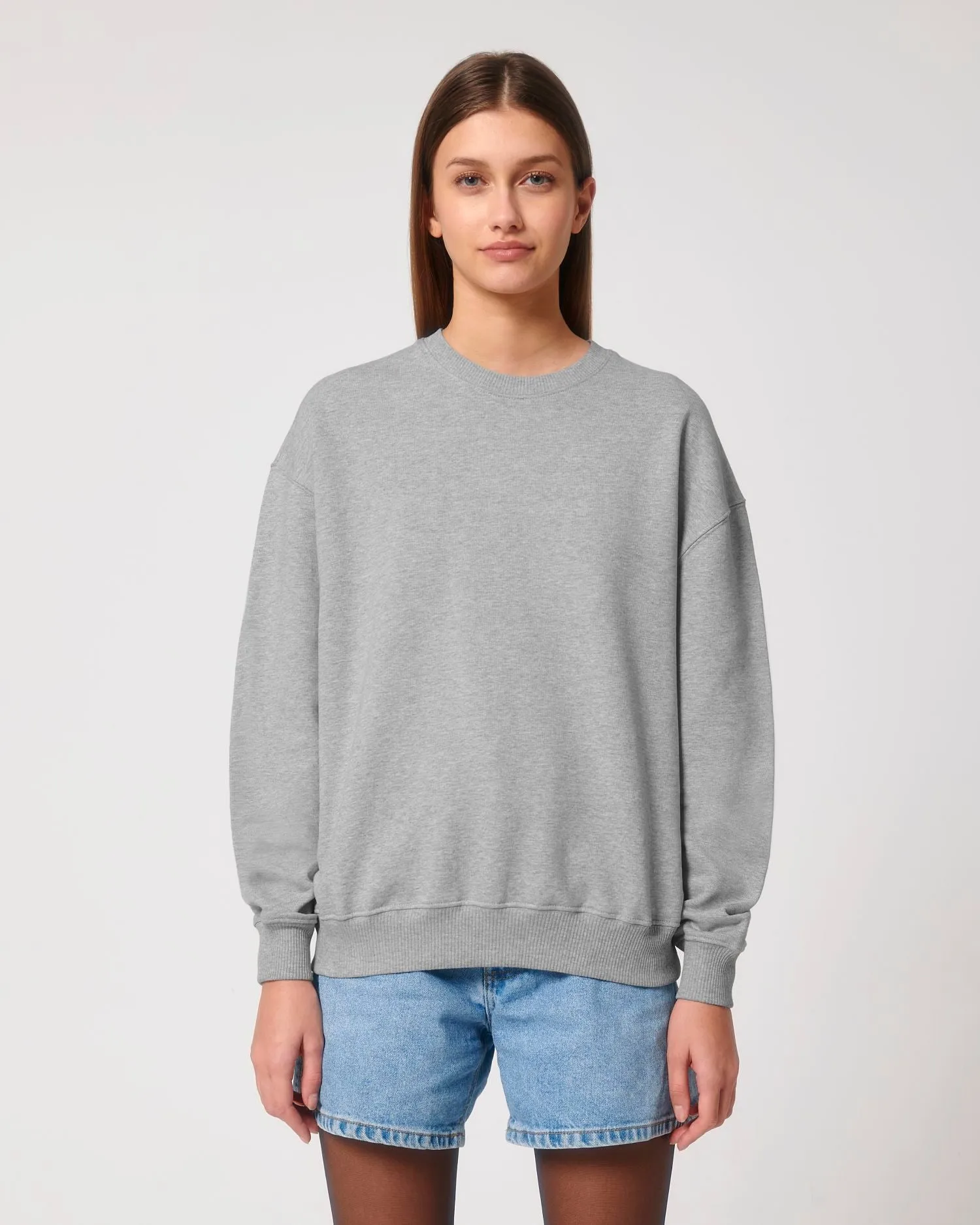 Unisex Organic Boxy Dry-Feel Sweatshirt - 400 g/m² | Ledger Dry Crewnecks STSU798