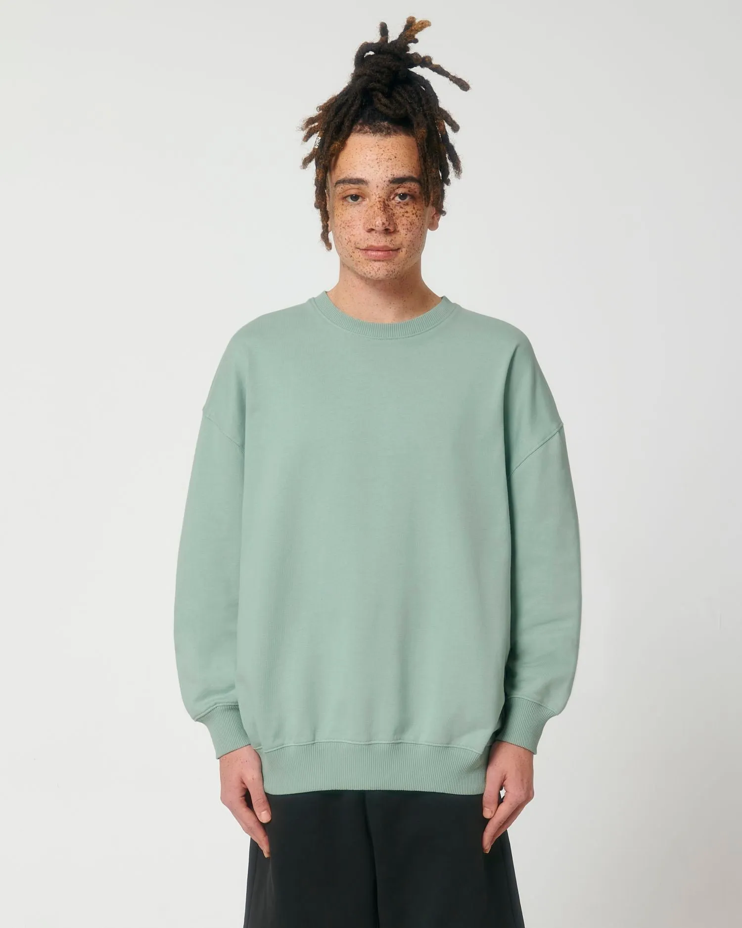 Unisex Organic Boxy Dry-Feel Sweatshirt - 400 g/m² | Ledger Dry Crewnecks STSU798