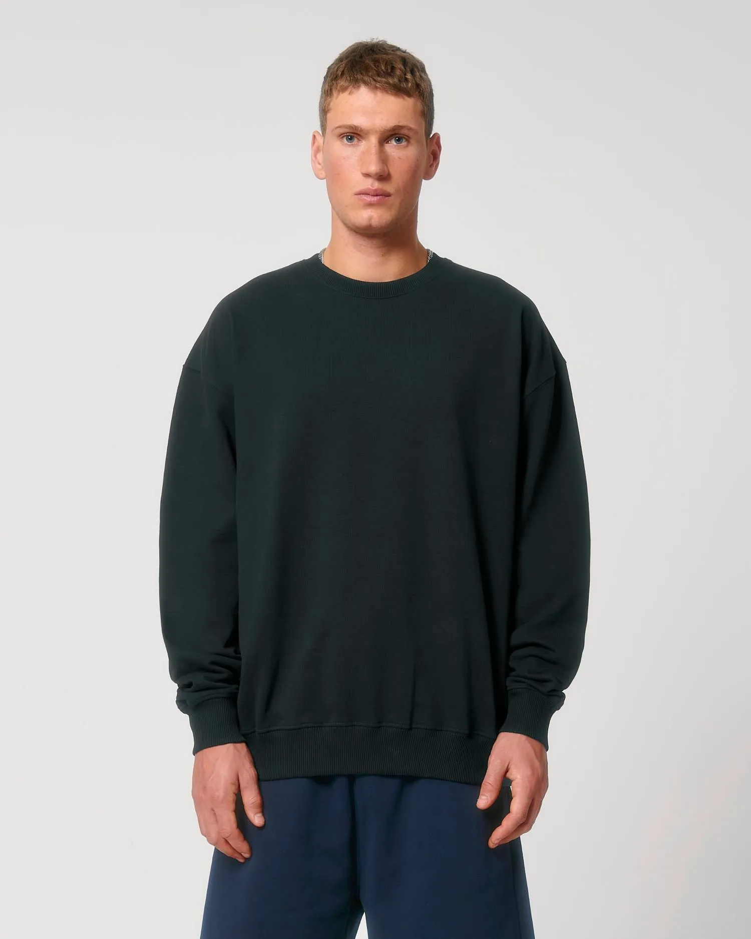 Unisex Organic Boxy Dry-Feel Sweatshirt - 400 g/m² | Ledger Dry Crewnecks STSU798