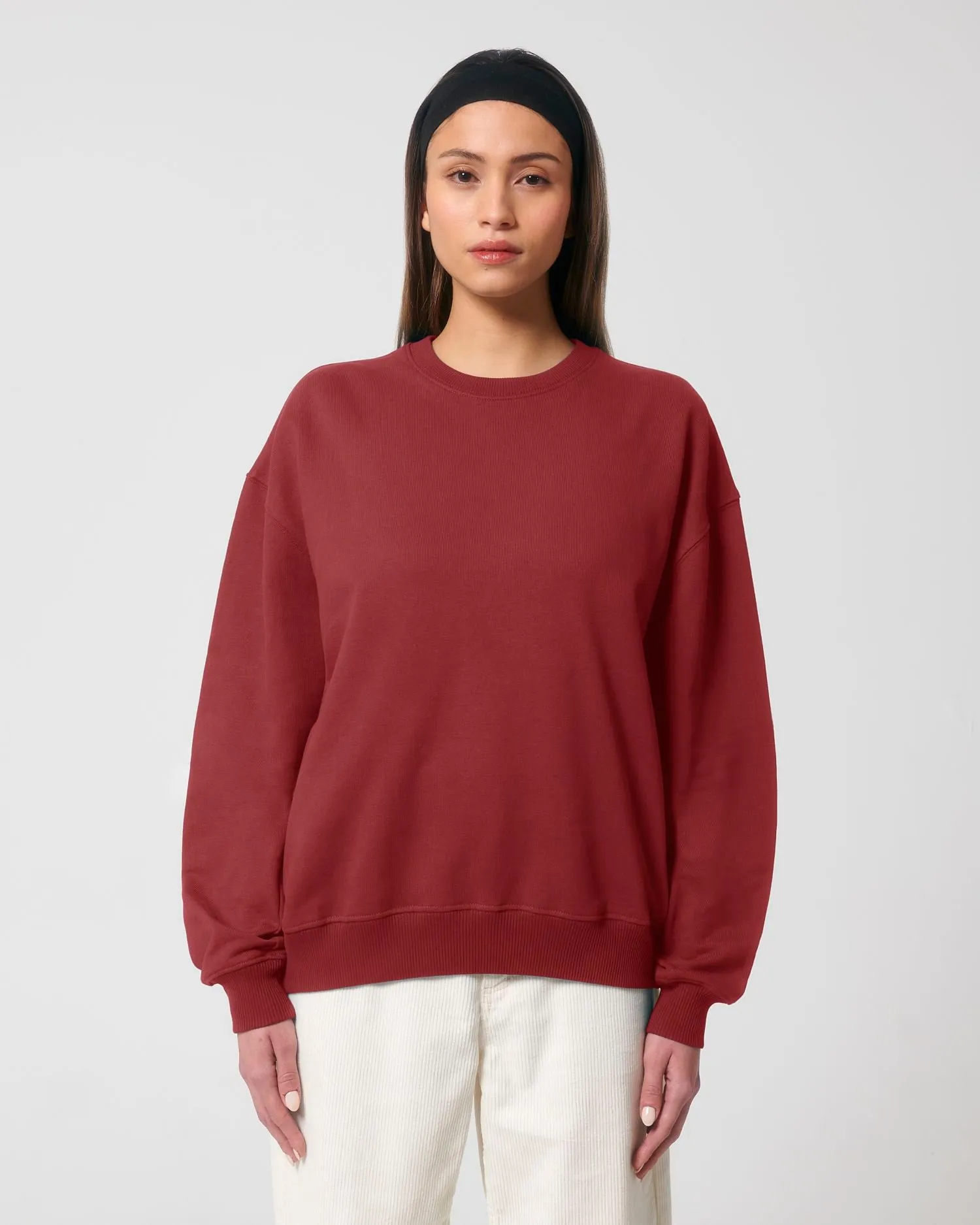 Unisex Organic Boxy Dry-Feel Sweatshirt - 400 g/m² | Ledger Dry Crewnecks STSU798