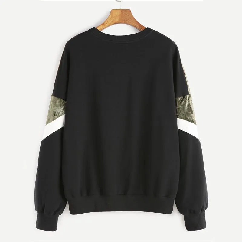 Women Drop Shoulder Casual Pullovers Tops