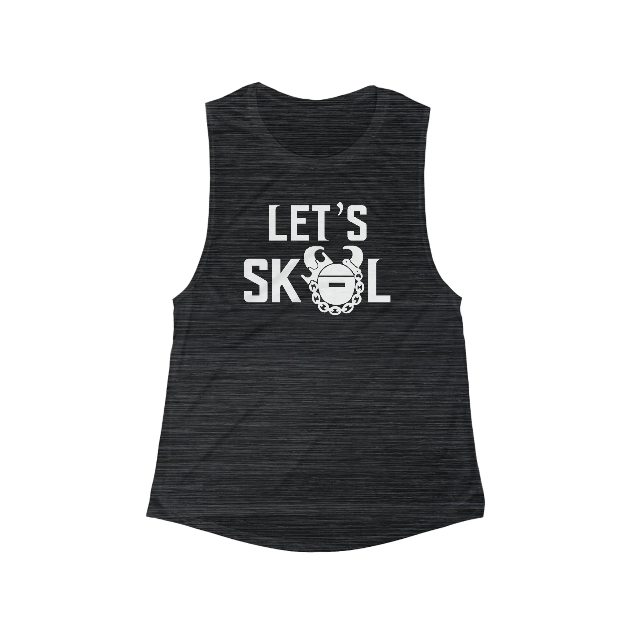 Women's Flowy Scoop Muscle Tank - Let's go!