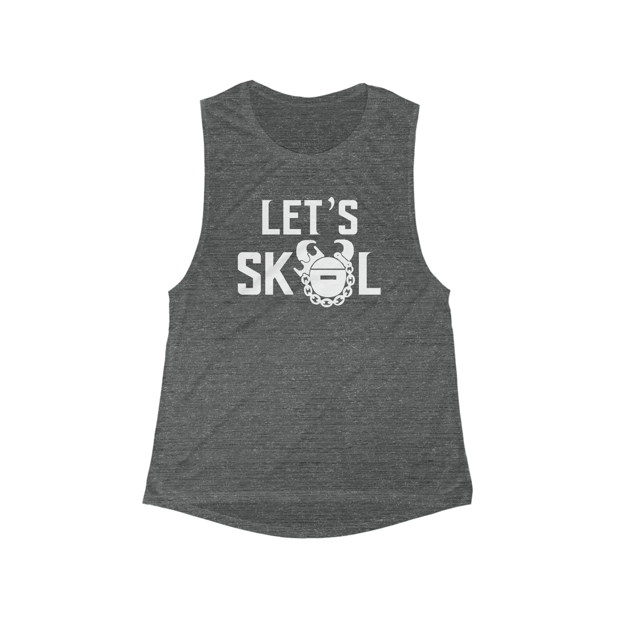 Women's Flowy Scoop Muscle Tank - Let's go!