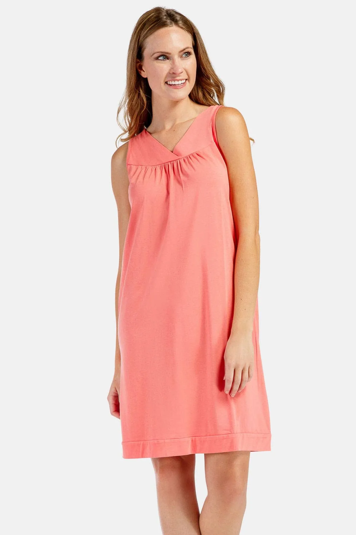 Women's Sleeveless Jersey Nightgown - Relaxed Fit