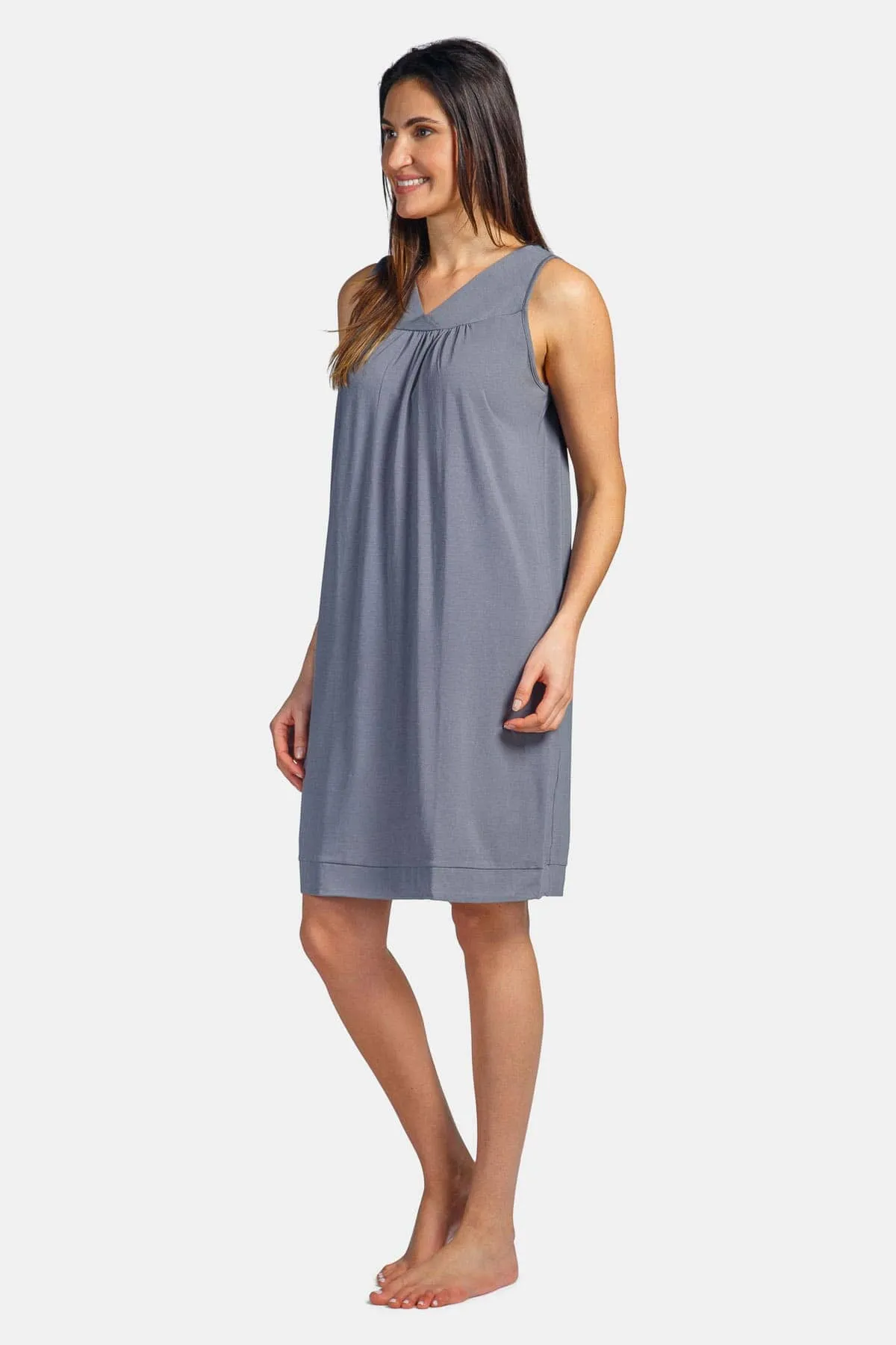 Women's Sleeveless Jersey Nightgown - Relaxed Fit