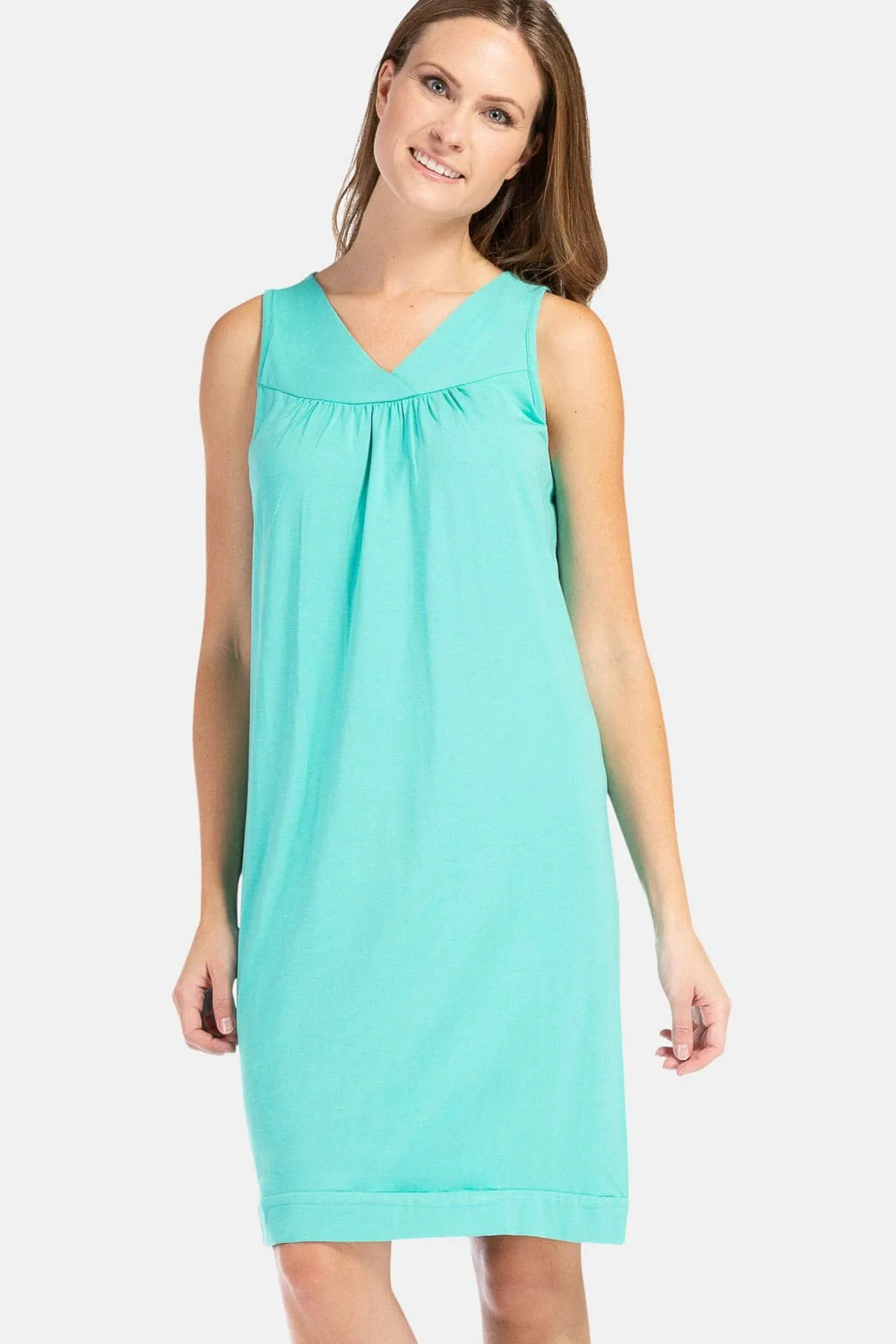 Women's Sleeveless Jersey Nightgown - Relaxed Fit