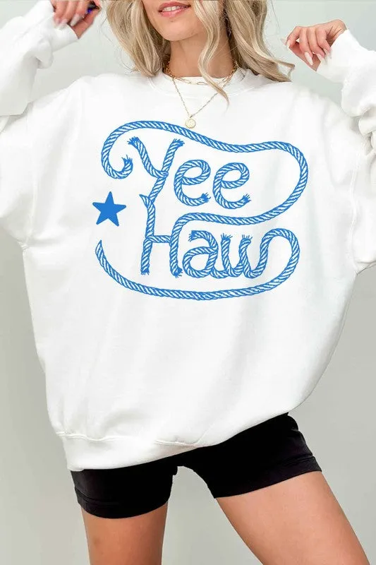 YEE HAW WESTERN COUNTRY OVERSIZED SWEATSHIRT